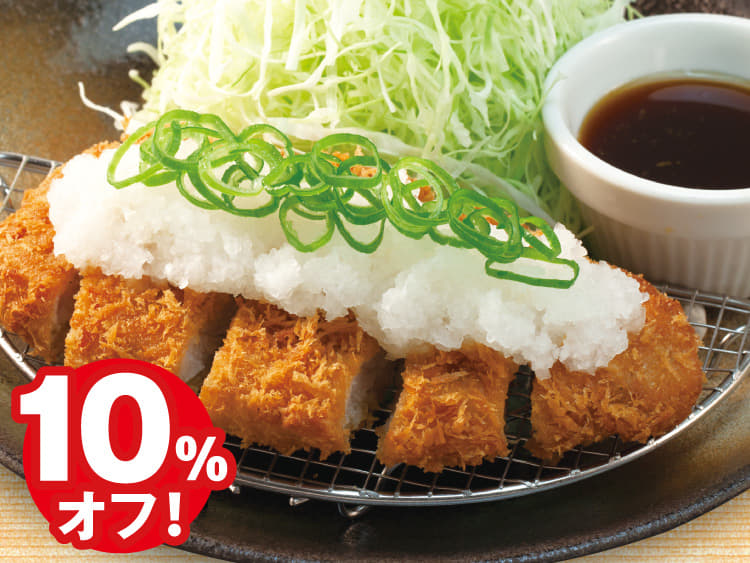 鬼おろしポン酢ロースかつ定食