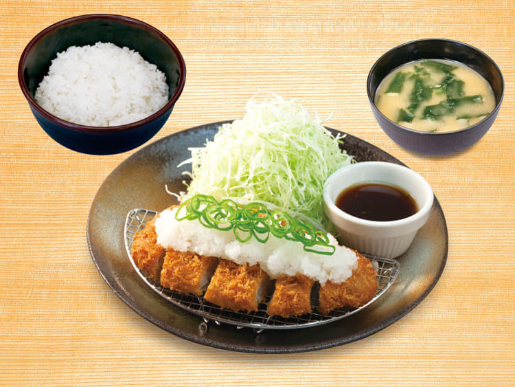鬼おろしポン酢ロースかつ定食