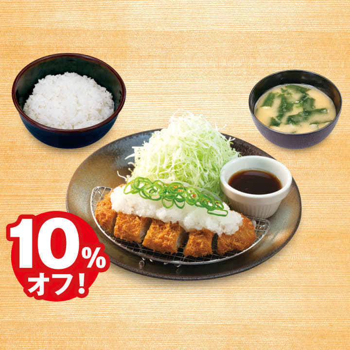 鬼おろしポン酢ロースかつ定食