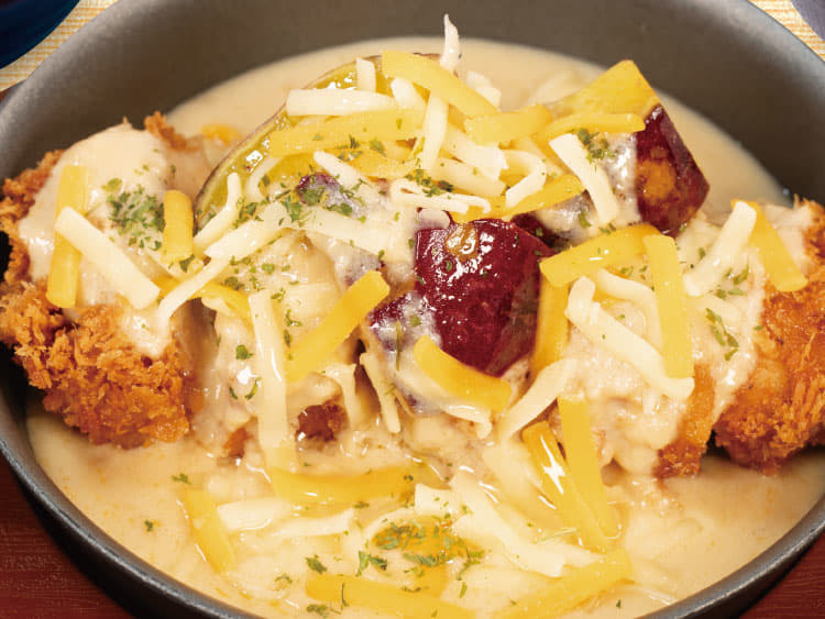 シュクメルリチキンかつ定食