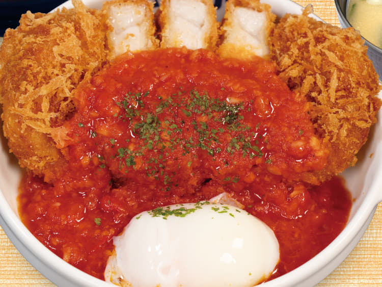 うまトマ超厚切りロースかつ定食