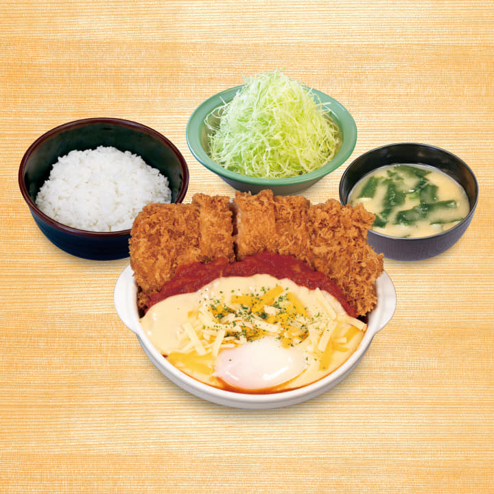 チーズうまトマジャンボチキンかつ定食