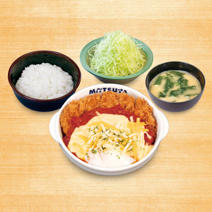 チーズうまトマロースかつ定食
