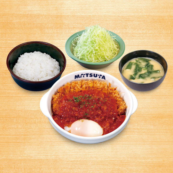 うまトマロースかつ定食