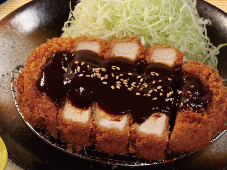 国産雪国育ち味噌厚切りロースかつ定食