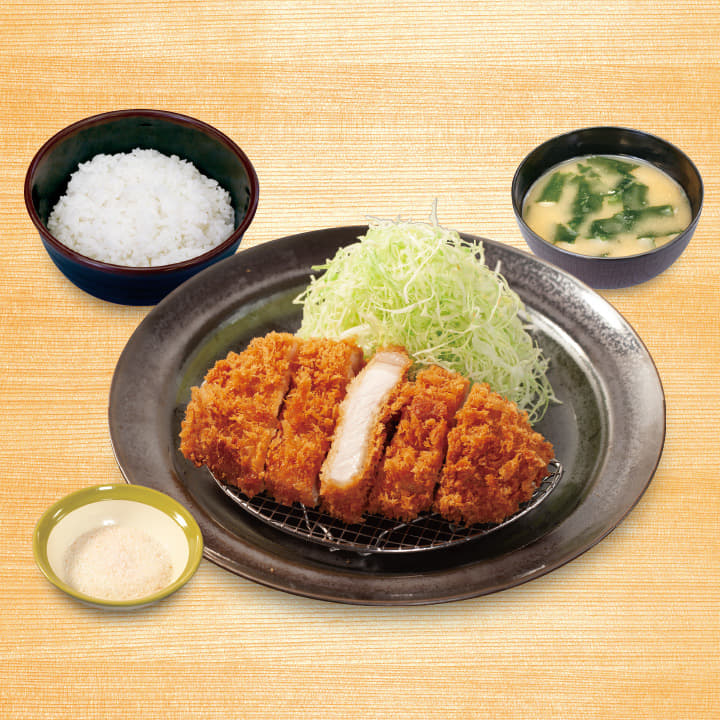 “大麦豚”ロースかつ定食