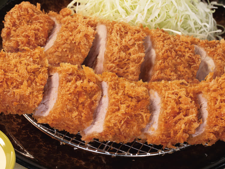 国産雪国育ち丸太ヒレかつ(2本)定食