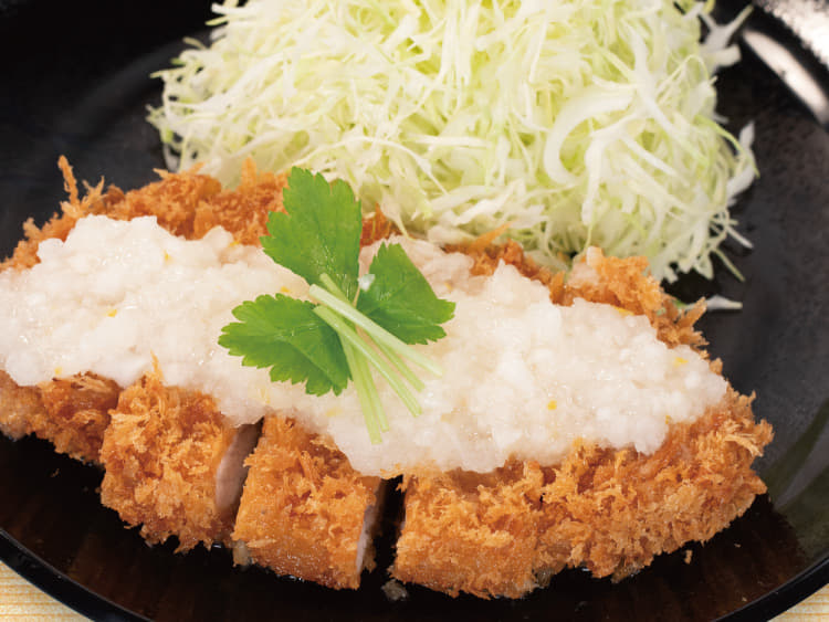 旨塩ゆずおろしのロースかつ定食