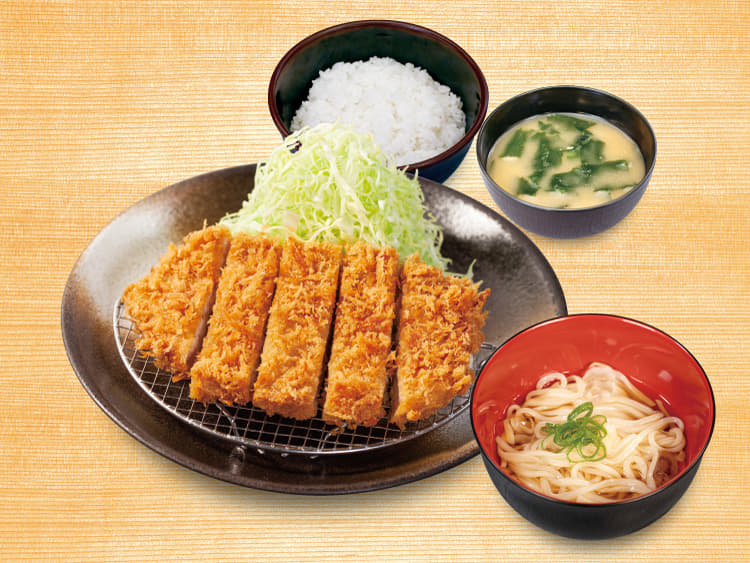 ロースかつ定食ミニうどんセット｜メニュー｜松のや