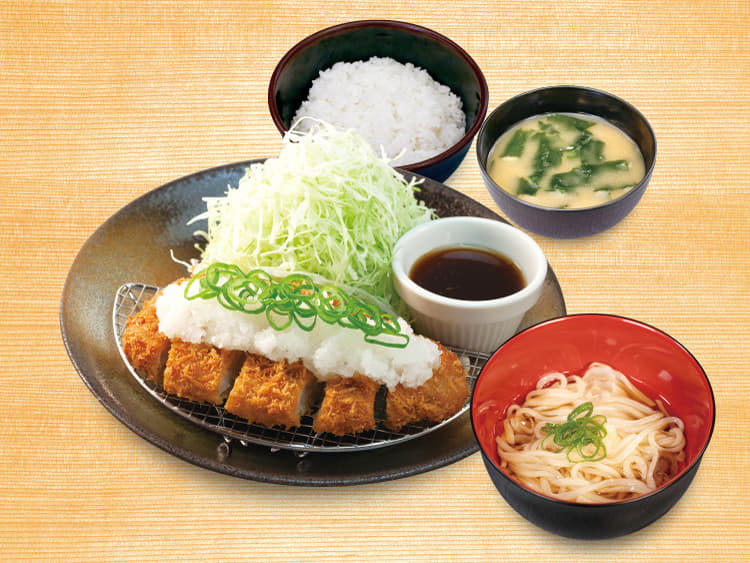 鬼おろしポン酢ロースかつ定食ミニうどんセット｜メニュー｜松のや