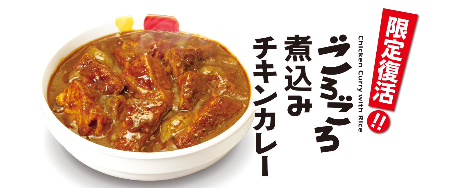 「ごろごろ煮込みチキンカレー」限定販売！