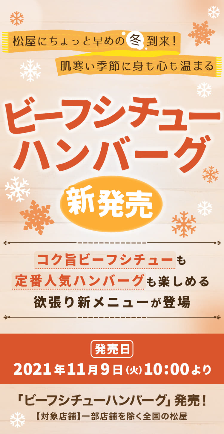 ビーフシチューハンバーグ新発売