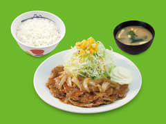 豚肩ロースの生姜焼定食 メニュー 松屋 豚肩ロースの生姜焼定食 メニュー 松屋