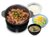 にんにく牛バラ焼定食