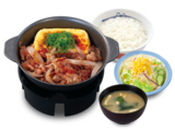 旨辛豆腐牛バラ焼定食