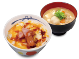 旨辛玉子ソーセージ丼豚汁セット