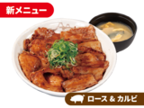 ロースとカルビの炙り十勝豚丼