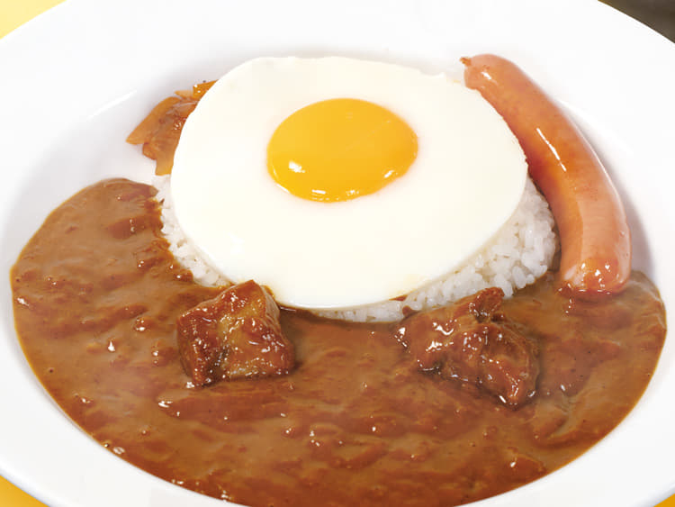 ソーセージエッグ欧風牛タンカレー