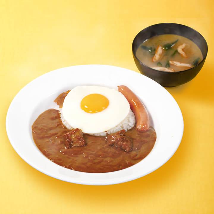 ソーセージエッグ欧風牛タンカレー