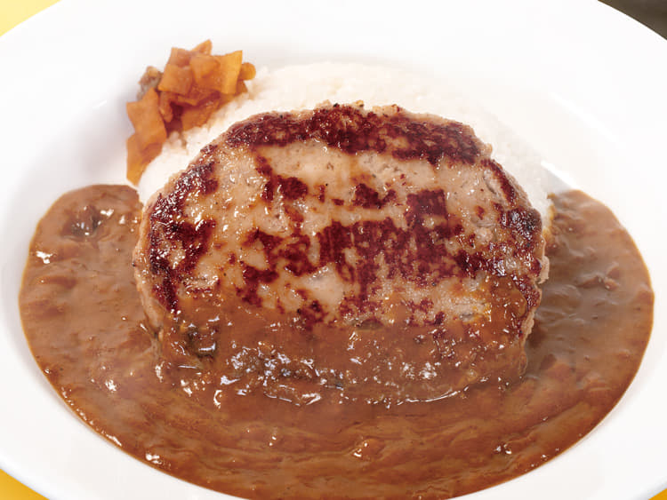 ハンバーグ欧風カレー