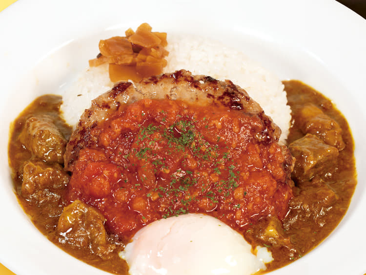うまトマハンバーグ創業ビーフ牛タンカレー
