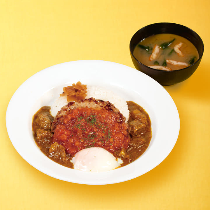うまトマハンバーグ創業ビーフ牛タンカレー