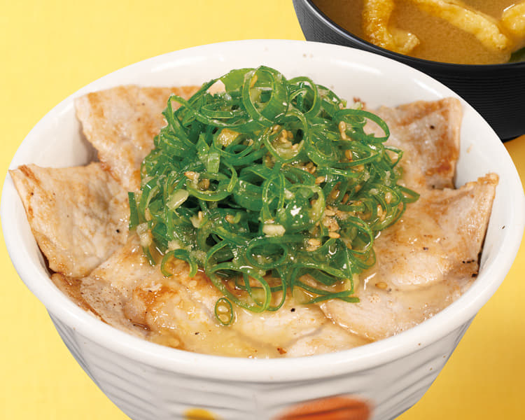 豚ロースネギ塩丼
