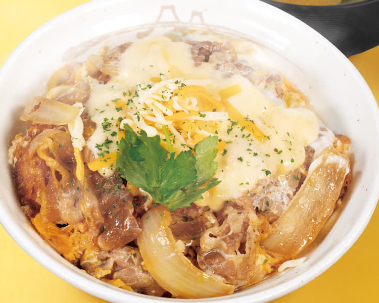 チーズ牛とじロースかつ丼
