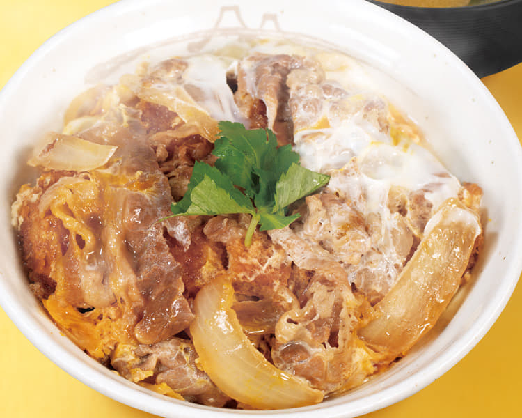 牛とじロースかつ丼