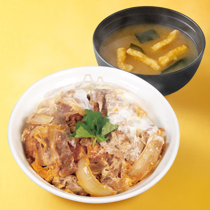 牛とじロースかつ丼