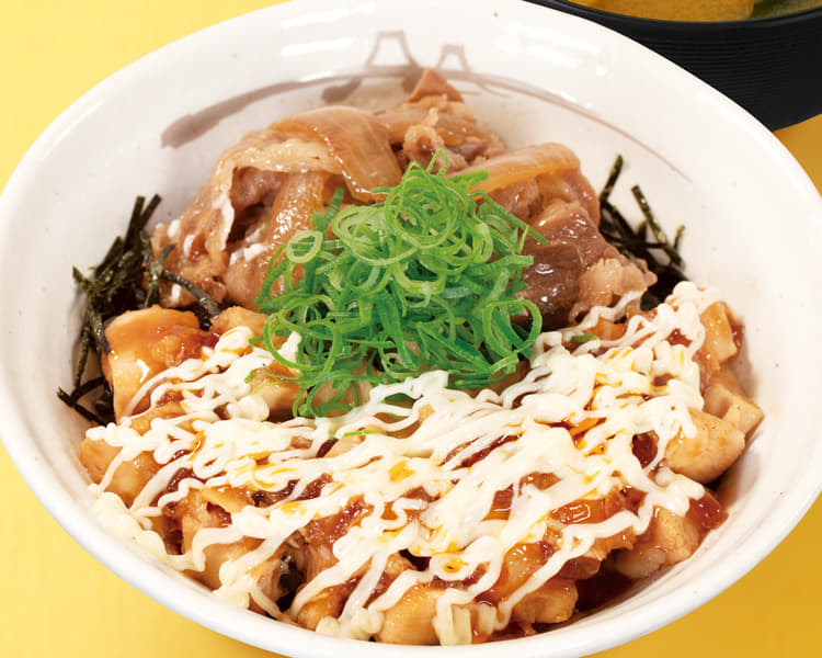 炙りマヨ辣鶏めしコンボ牛めし