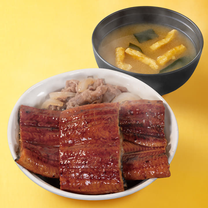 トリプルうなぎコンボ牛めし