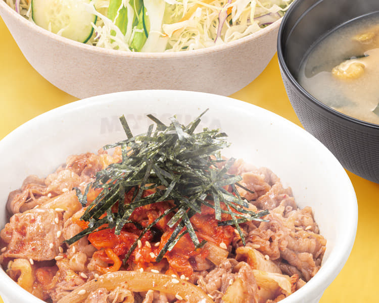 キムチ牛めしランチセット