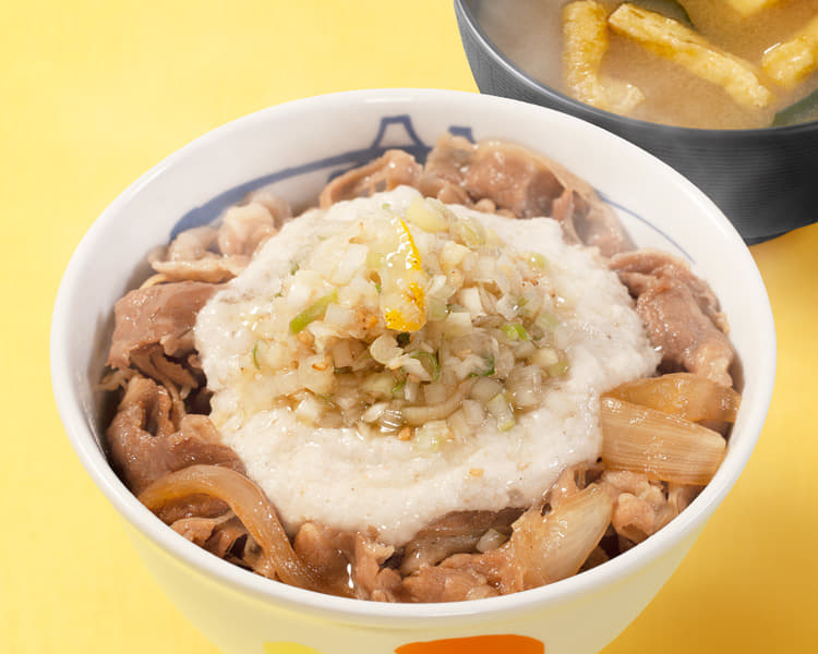 ネギとろろ牛めし