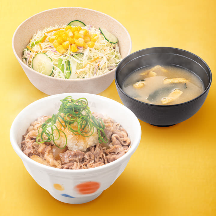鬼おろしポン酢牛めしランチセット