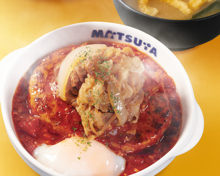 牛肉のあいがけうまトマハンバーグ生野菜セット