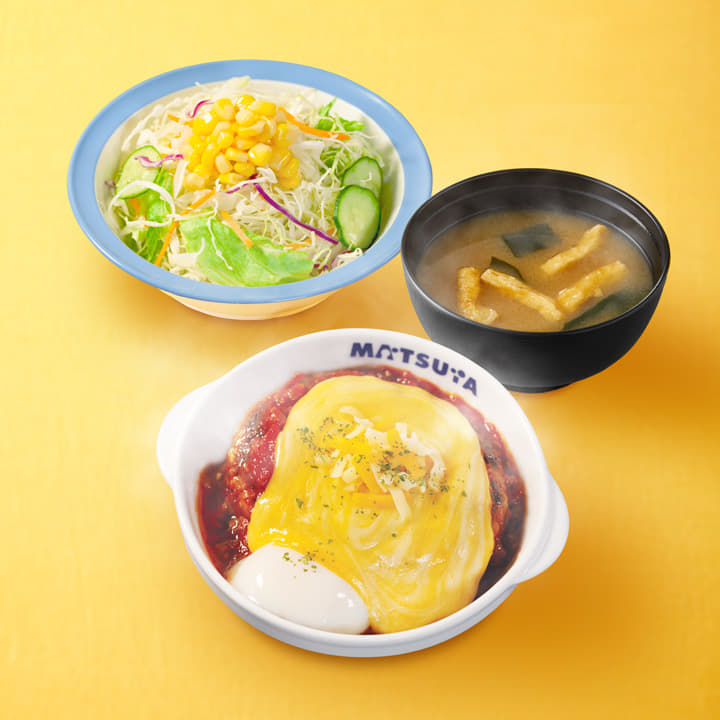 チーズうまトマハンバーグ生野菜セット