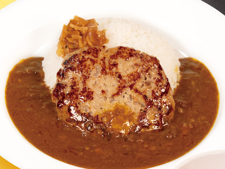 ハンバーグ創業ビーフカレーランチセット