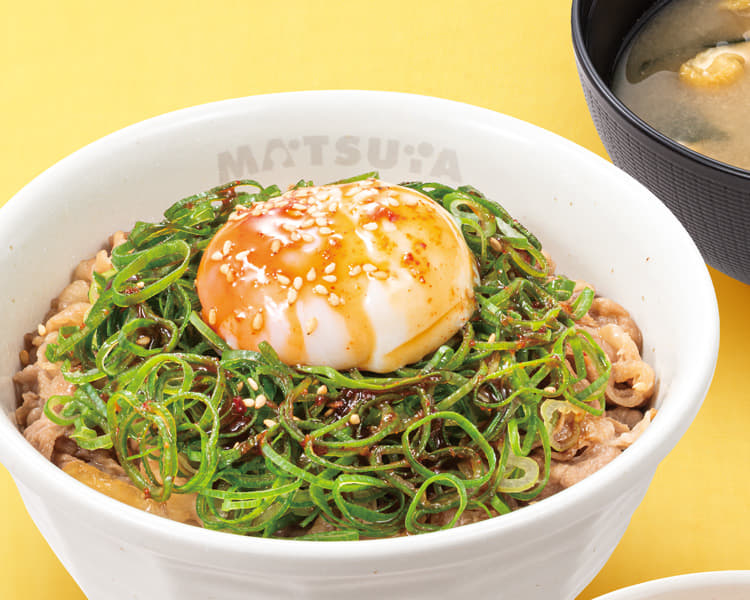 ネギたっぷり旨辛ネギたま牛めしランチセット