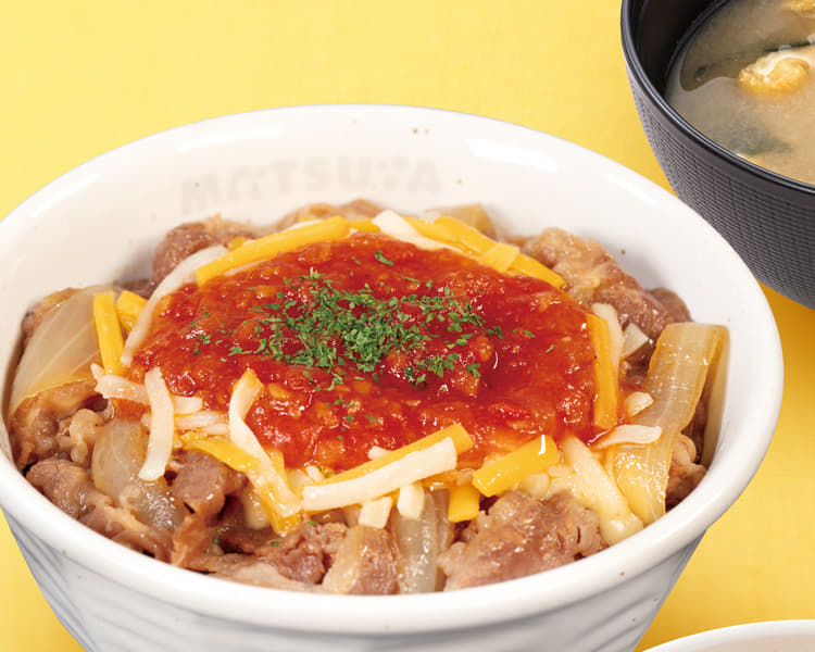 うまトマチーズ牛めしランチセット