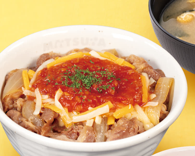 うまトマチーズ牛めしランチセット