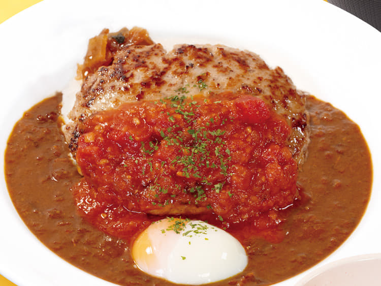 うまトマハンバーグ創業ビーフカレーランチセット