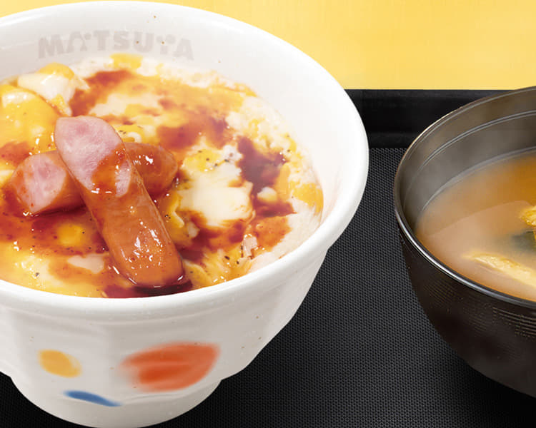 旨辛玉子ソーセージ丼