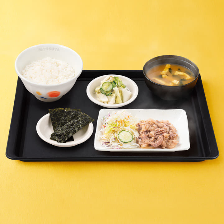 得朝牛皿定食