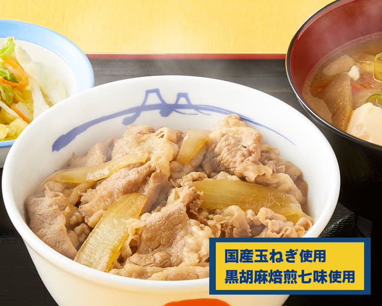 得朝ミニプレミアム牛めし豚汁セット