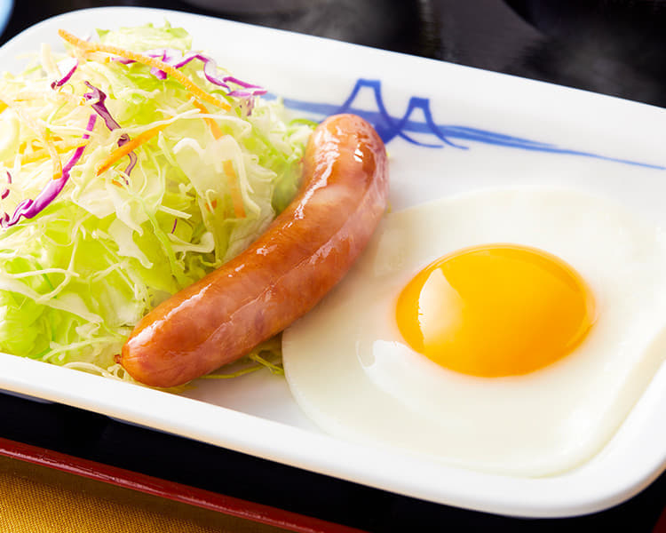 ソーセージエッグ定食 メニュー 松屋