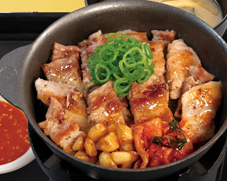 サムギョプサル風極厚豚カルビ焼肉定食