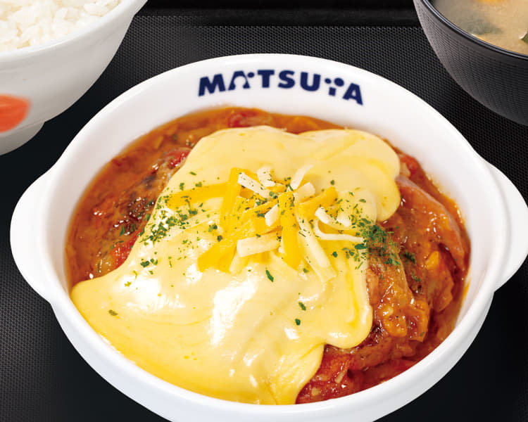 煮込みキャベツのチーズトマトハンバーグ