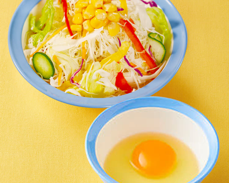 彩り生野菜生玉子セット
