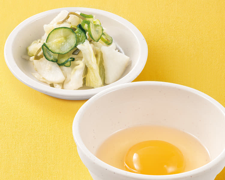 お新香生玉子セット